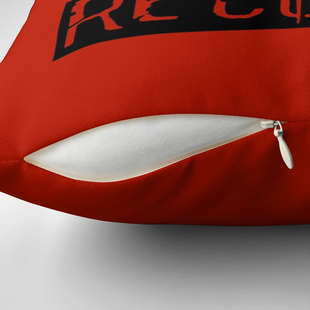 One Tree Hill inspired 'Red Bedroom Records' decorative pillow featuring characters Peyton Sawyer and Haley James Scott