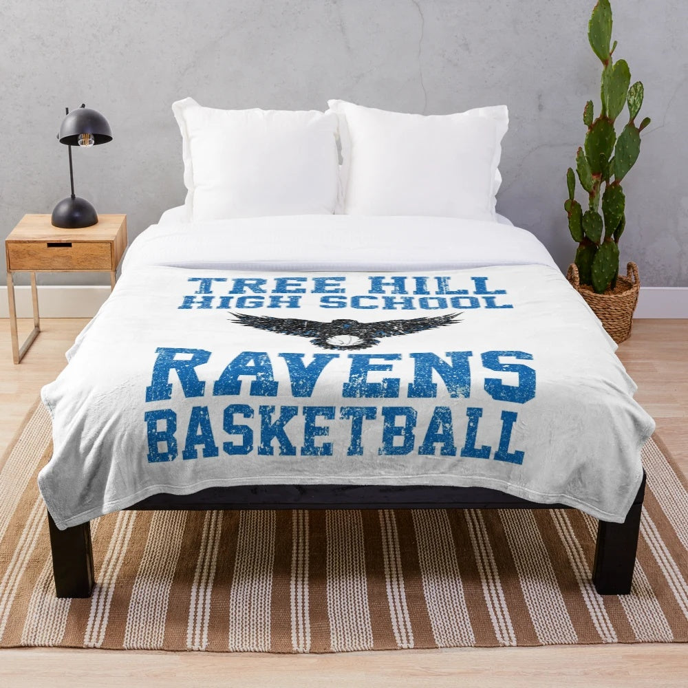 One Tree Hill Ravens Plush Blanket - High School TV Show Inspired