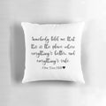 One Tree Hill "Somebody Told Me" decorative throw pillow featuring the iconic Karen's Cafe and characters