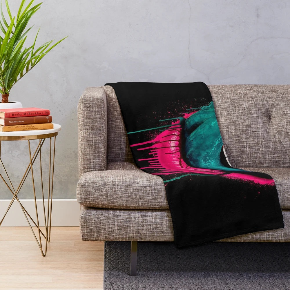 Onefal plush blanket with live music concert imagery