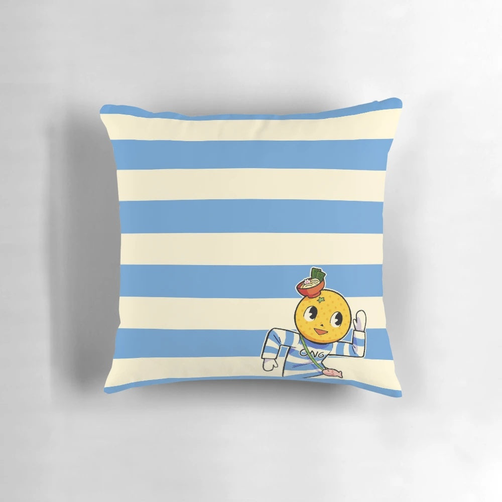 Ono Michio Yakuza-themed decorative pillow featuring Kiryu Kazuma and Majima Goro from the Ryu ga Gotoku series