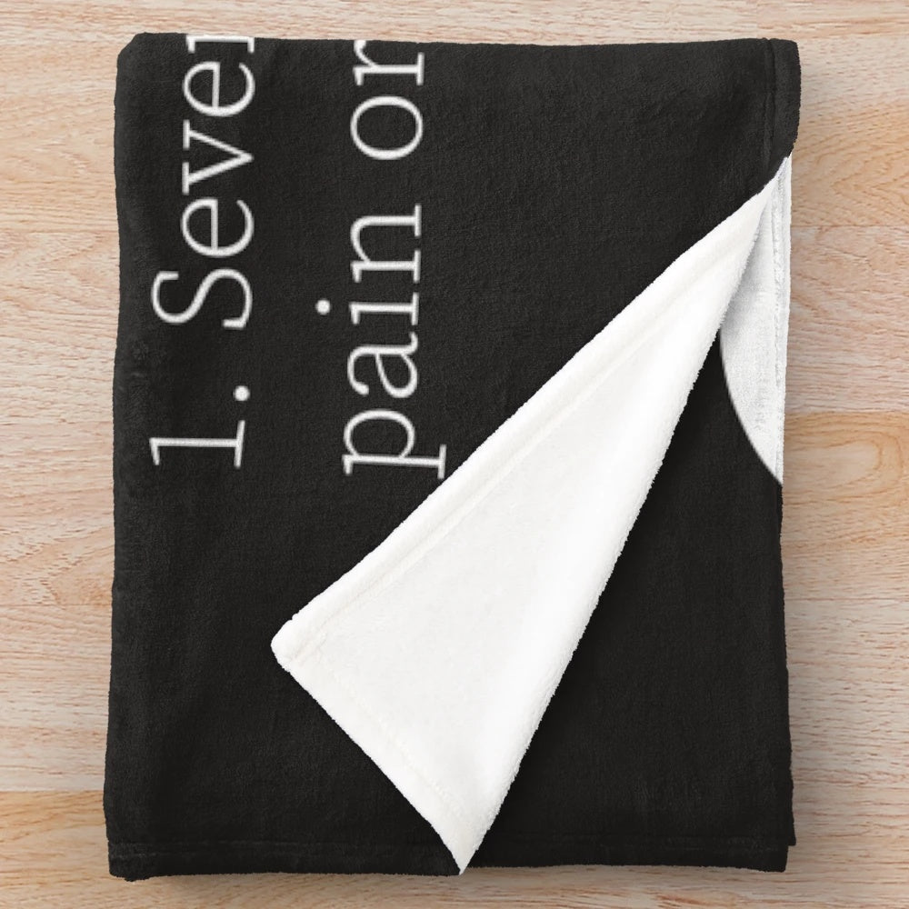 Oof plush blanket featuring the iconic Roblox death sound