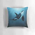 Stunning digital painting of an orca or killer whale titled "The Dreamer" by artist Amber Marine.