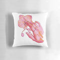 Soft, pink orchid-shaped pillow for intimate pleasure