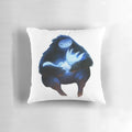 Ori and the Blind Forest art Pillow featuring the main character Ori and the forest environment from the video game