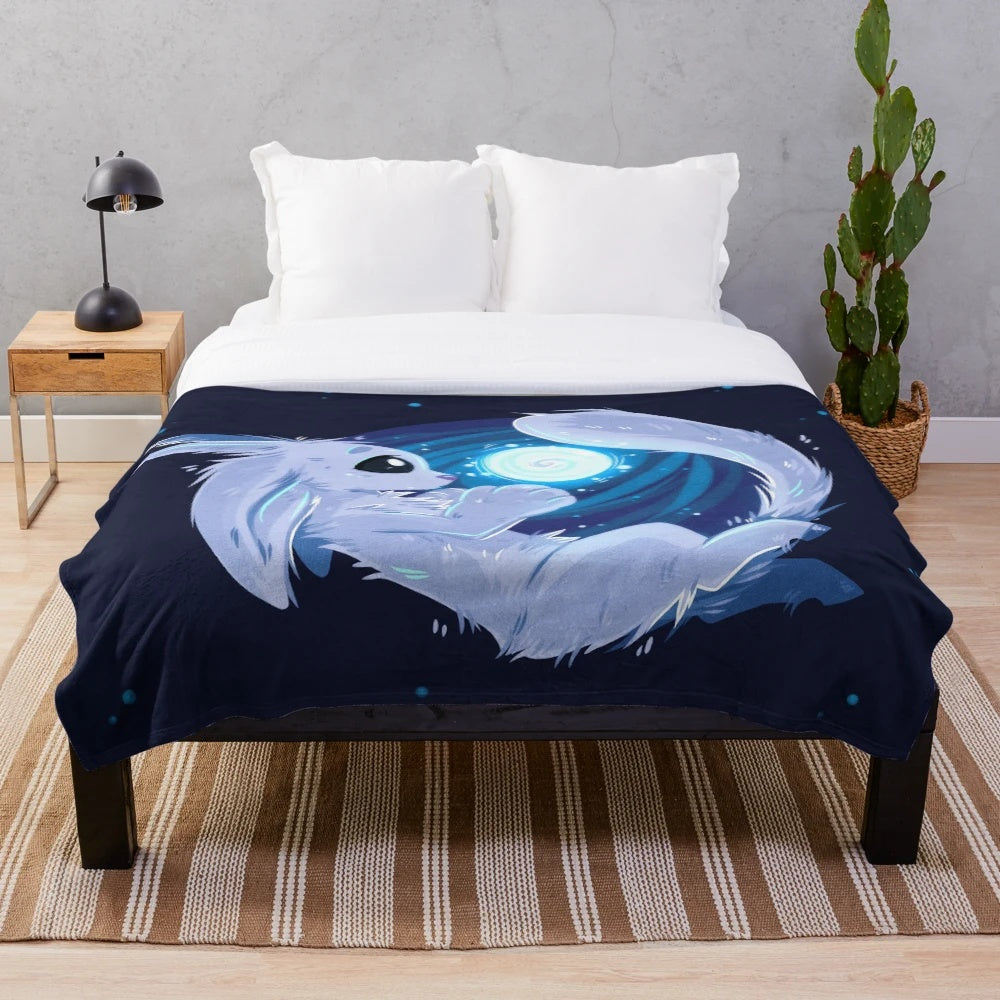 Ori-Inspired Plush Blanket with Cute and Cozy Design