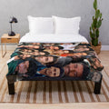 Oscar Isaac Moon Knight Photo Collage Plush Blanket