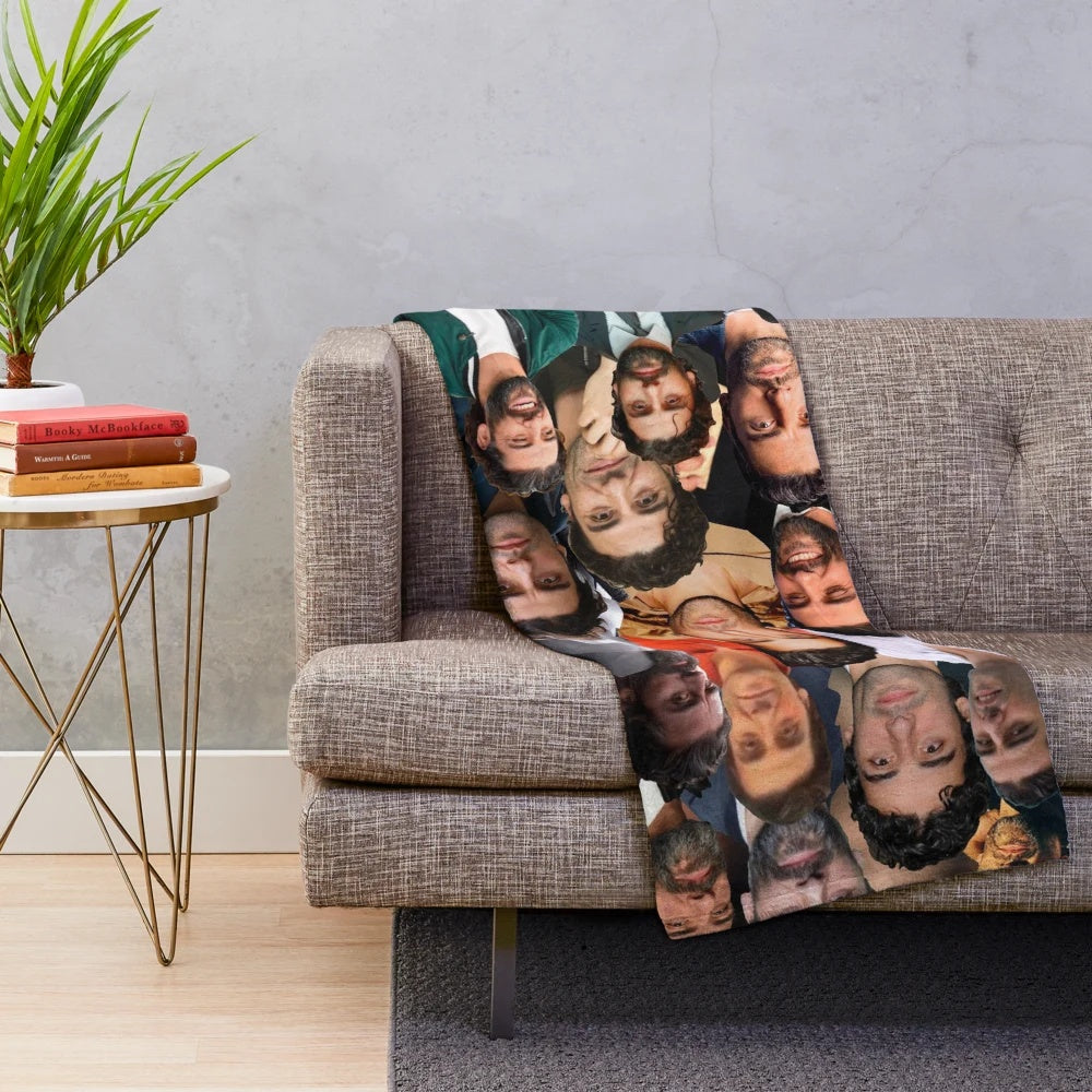 Oscar Isaac Moon Knight Photo Collage Plush Blanket