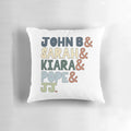 Outer Banks Inspired Pillow with Characters John B, Sarah, Kiara, Pope, and JJ