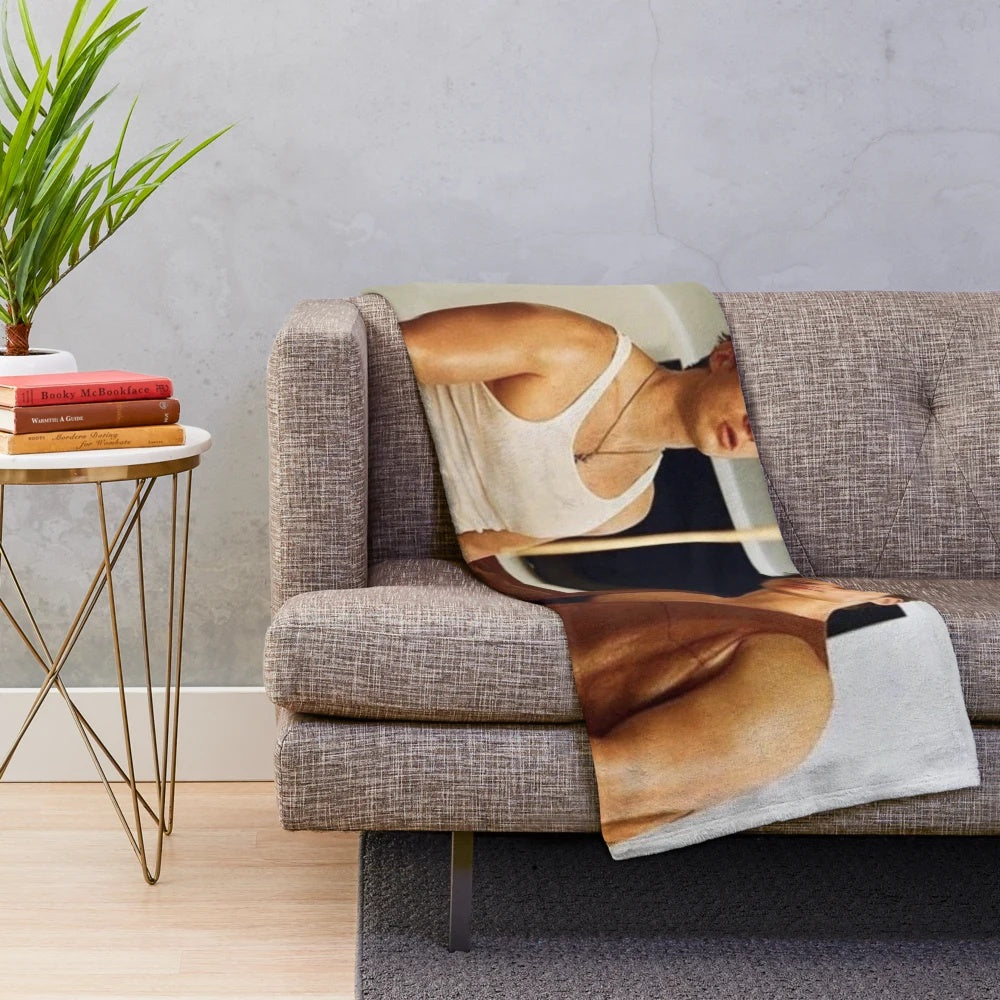 Outer Banks inspired plush blanket featuring characters from the Netflix series