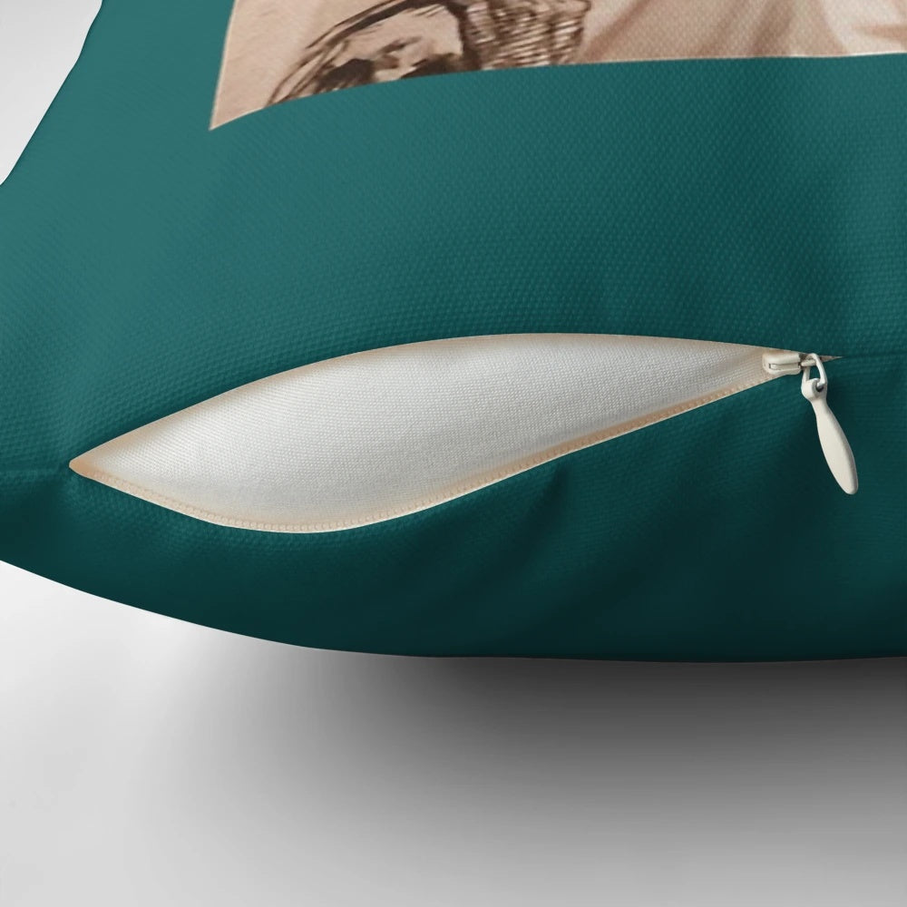 Outer Banks stars Drew Starkey and Rudy Pankow featured on a cozy, high-quality pillow