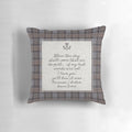 Outlander-inspired pillow featuring the show's iconic tartan patterns