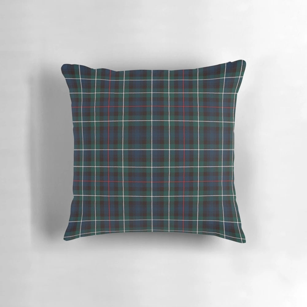 Tartan Mackenzie outlander-inspired pillow featuring iconic Scottish plaid design