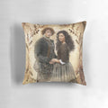 Outlander show pillow featuring the iconic tartan pattern from the Starz TV series