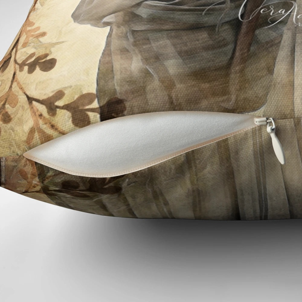 Outlander show pillow featuring the iconic tartan pattern from the Starz TV series