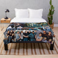 Plush blanket featuring a collage of scenes from the classic film "The Outsiders