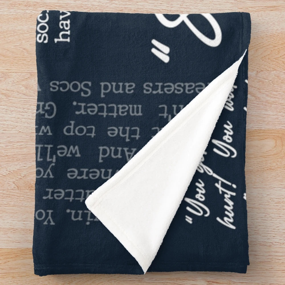 Outsiders Inspired Stay Gold Ponyboy Plush Blanket