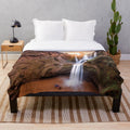 Ouzoud Waterfalls in Morocco Plush Blanket
