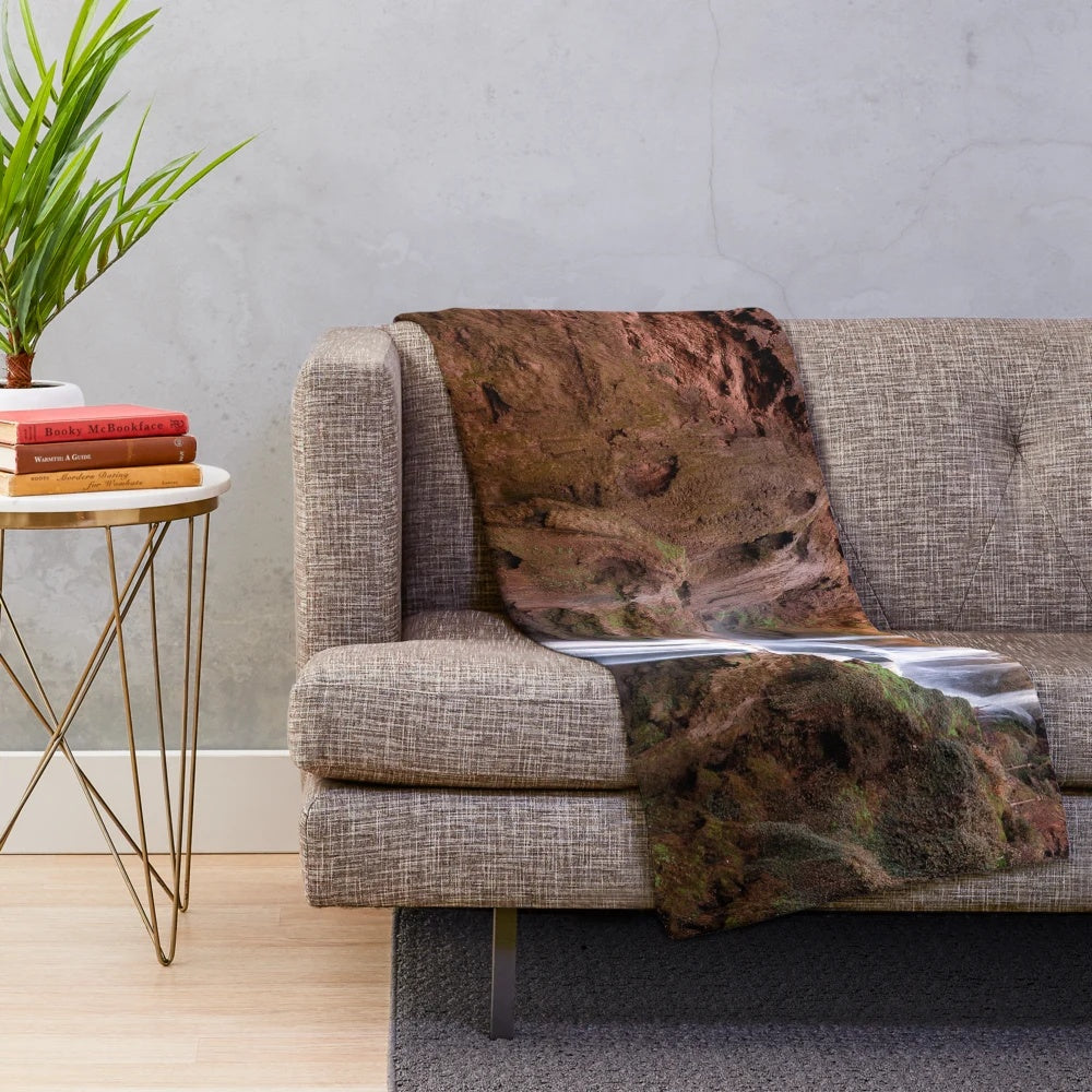Ouzoud Waterfalls in Morocco Plush Blanket