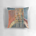 Ovation Acoustic Guitar Pillow with Vibrant Guitar Watercolor Art