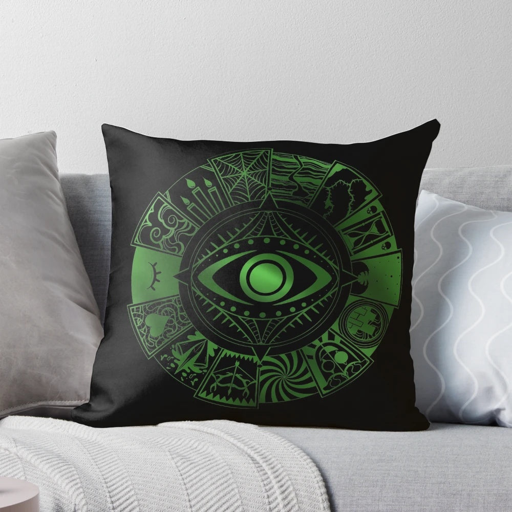 Soft and comforting pillow with a fear wheel design to help alleviate anxiety and stress