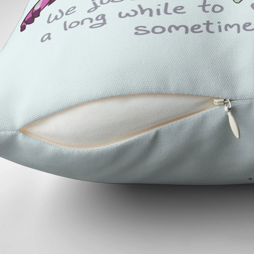Soft, plush gemstone dragon pillow for mental health and self-care