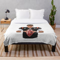 Overcome Yourself Joe Burrow Inspired Plush Blanket with Football Passion Graphics