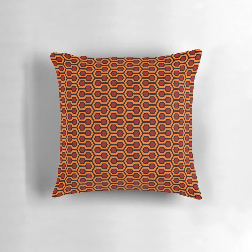 Overlook Hotel Abstract Interpretation Throw Pillow