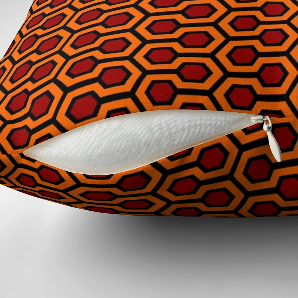 Overlook Hotel Abstract Interpretation Throw Pillow