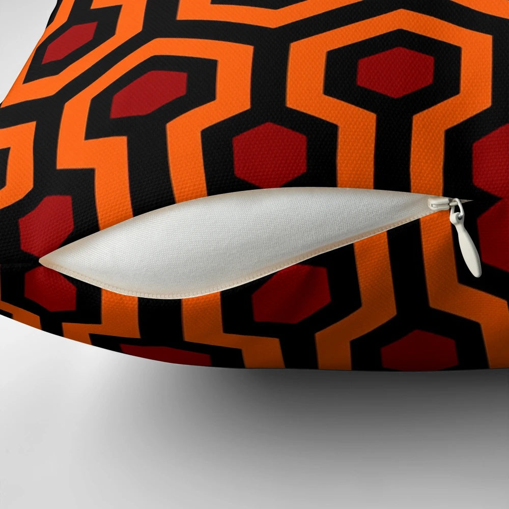 Overlook Hotel carpet pattern pillow, a classic design from The Shining movie