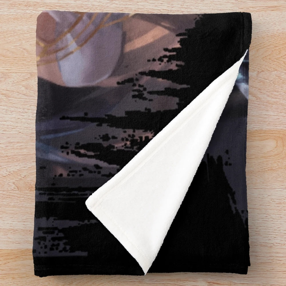 Overlord Albedo inspired plush blanket with demon girl design