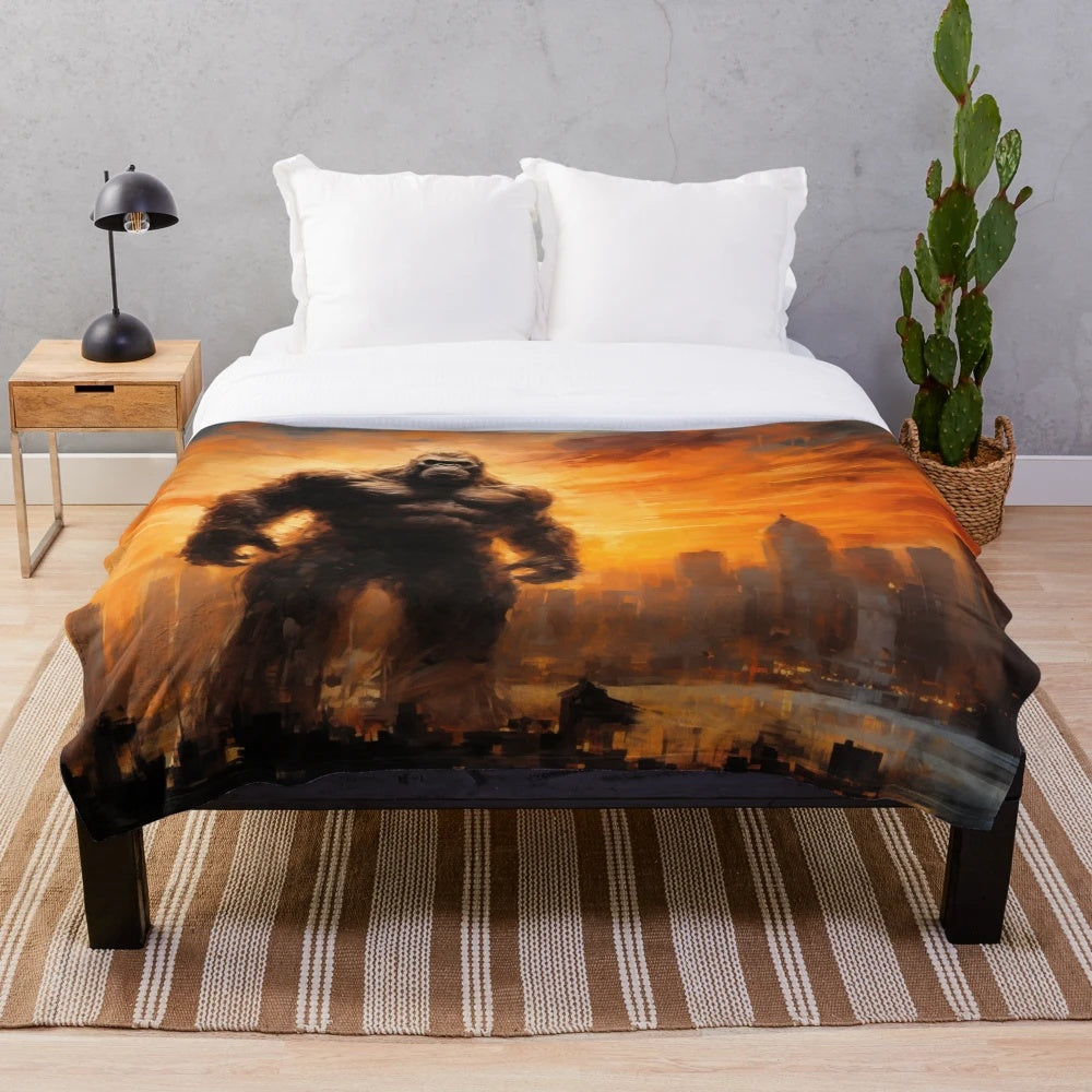King Kong Inspired Plush Blanket
