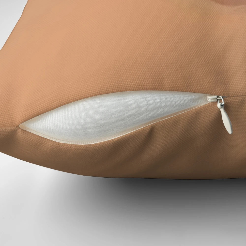 Oversized Nicolas Cage face graphic printed on a large, plush pillow
