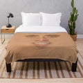 Massive Nicolas Cage face plush blanket for home decor