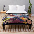 Oversized plush blanket featuring One Piece anime characters and friends
