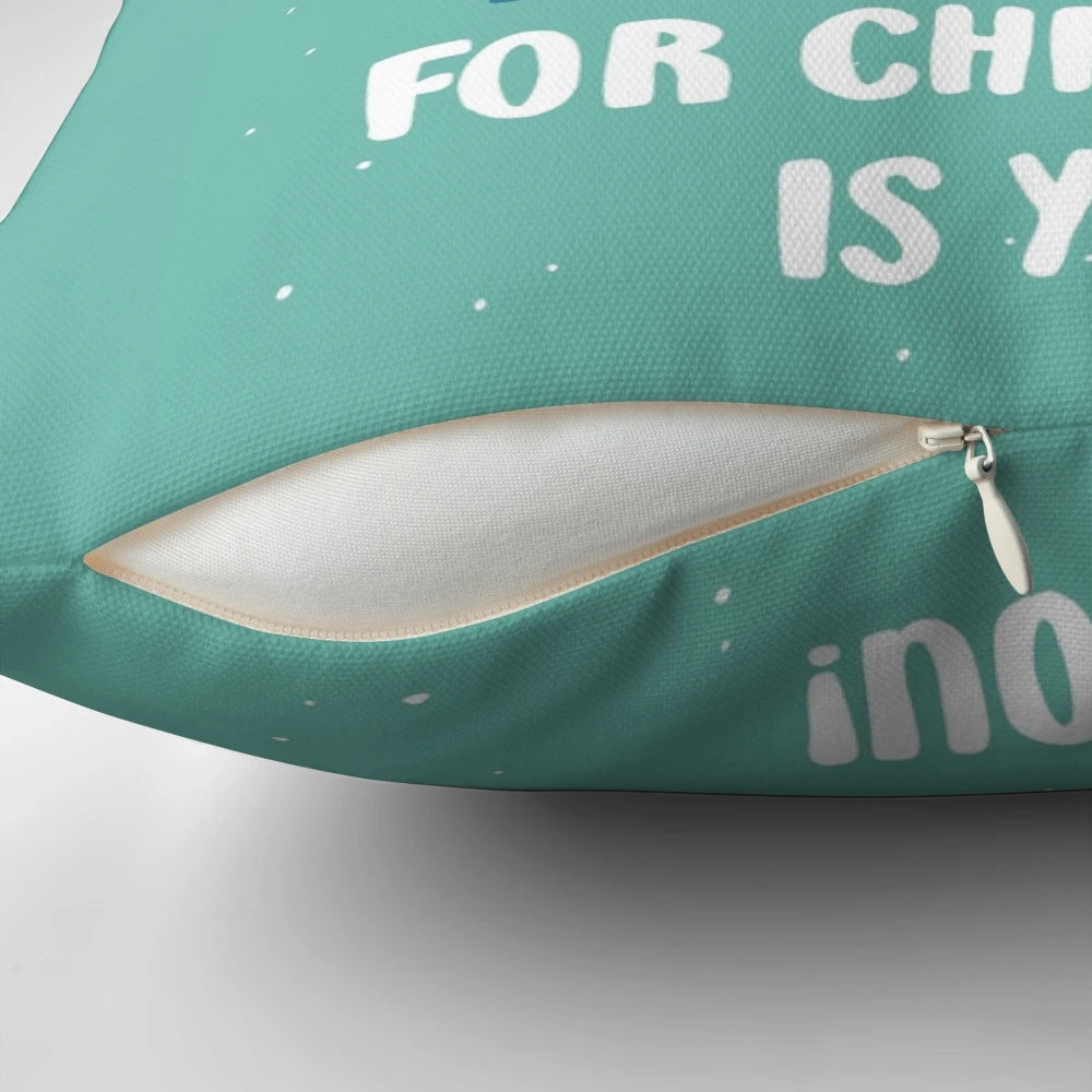 Decorative pillow featuring a cute, whimsical owl design perfect for the holiday season.