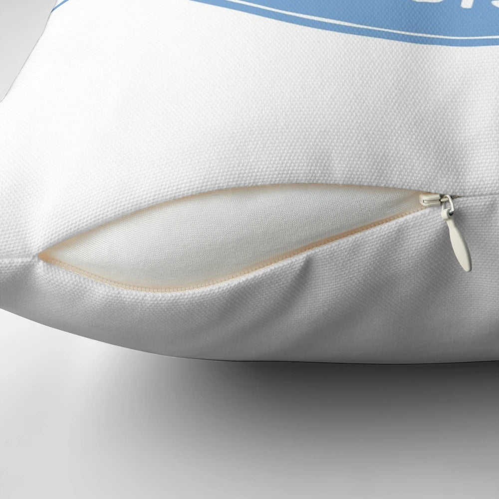 Oxford-Inspired Pillow Featuring University of Mississippi Branding