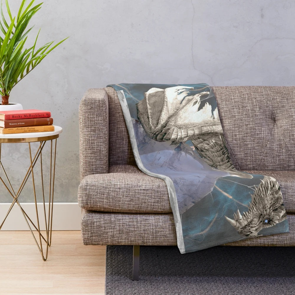 Paarthurnax the dragon plush blanket