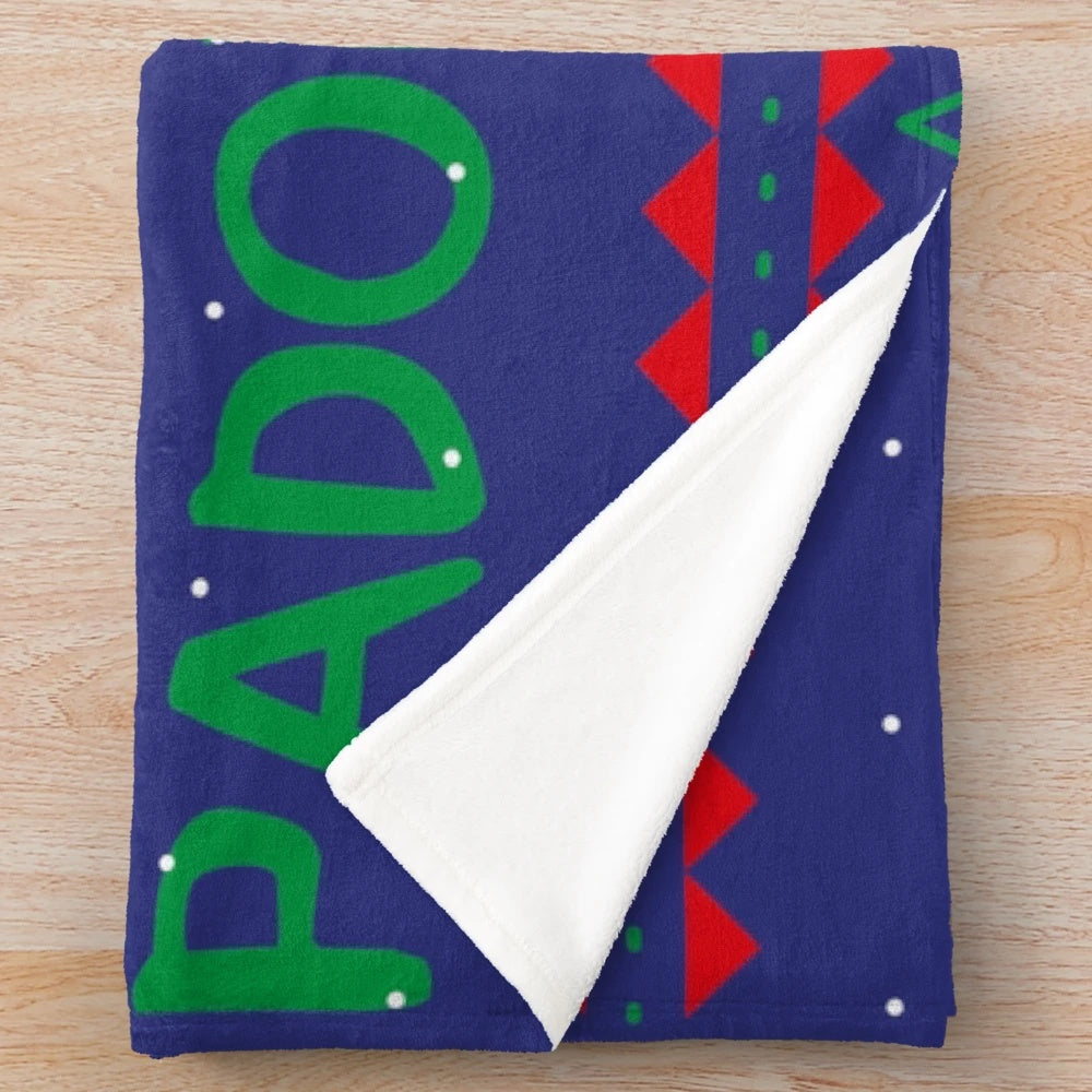 Padoru-inspired Christmas plush blanket with cute anime design