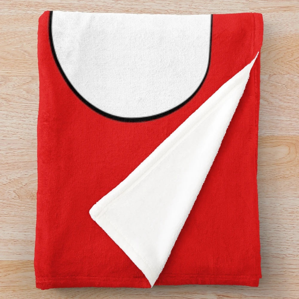 Padoru-inspired plush blanket featuring cute anime-style character