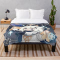 Paimon Genshin Impact inspired plush blanket