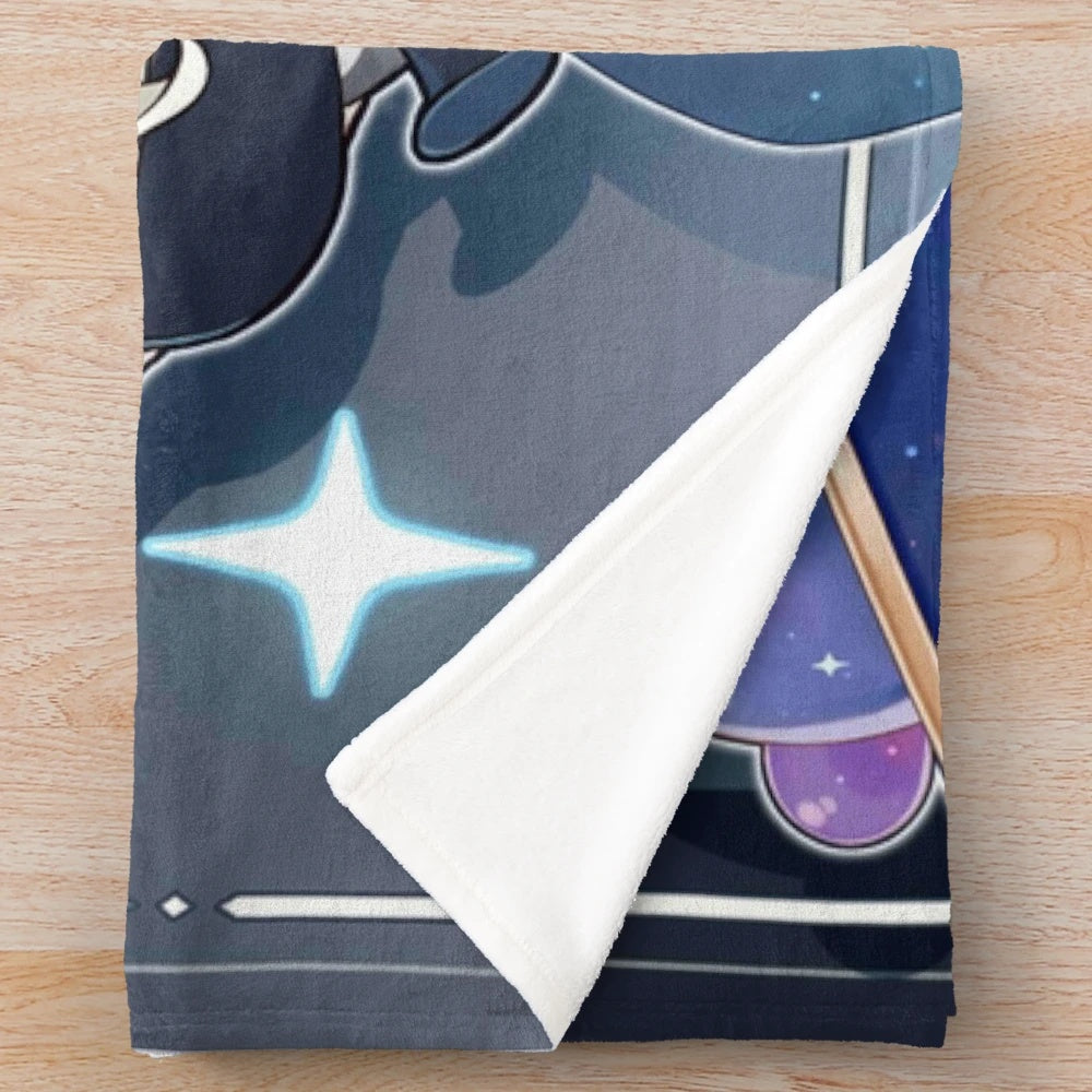 Paimon Genshin Impact inspired plush blanket