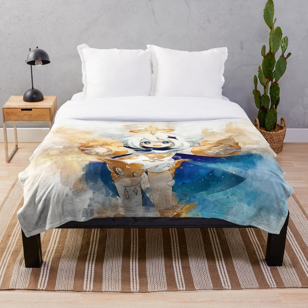 Paimon Genshin Impact Plush Blanket