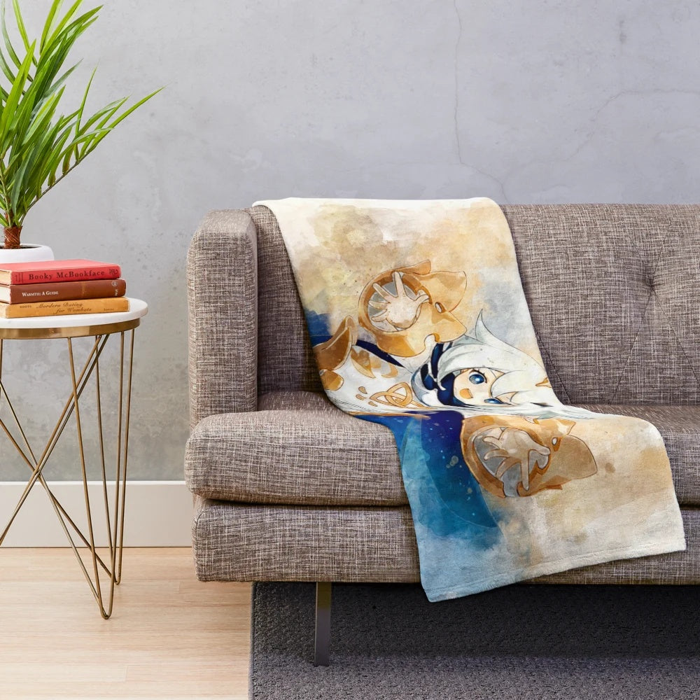 Paimon Genshin Impact Plush Blanket