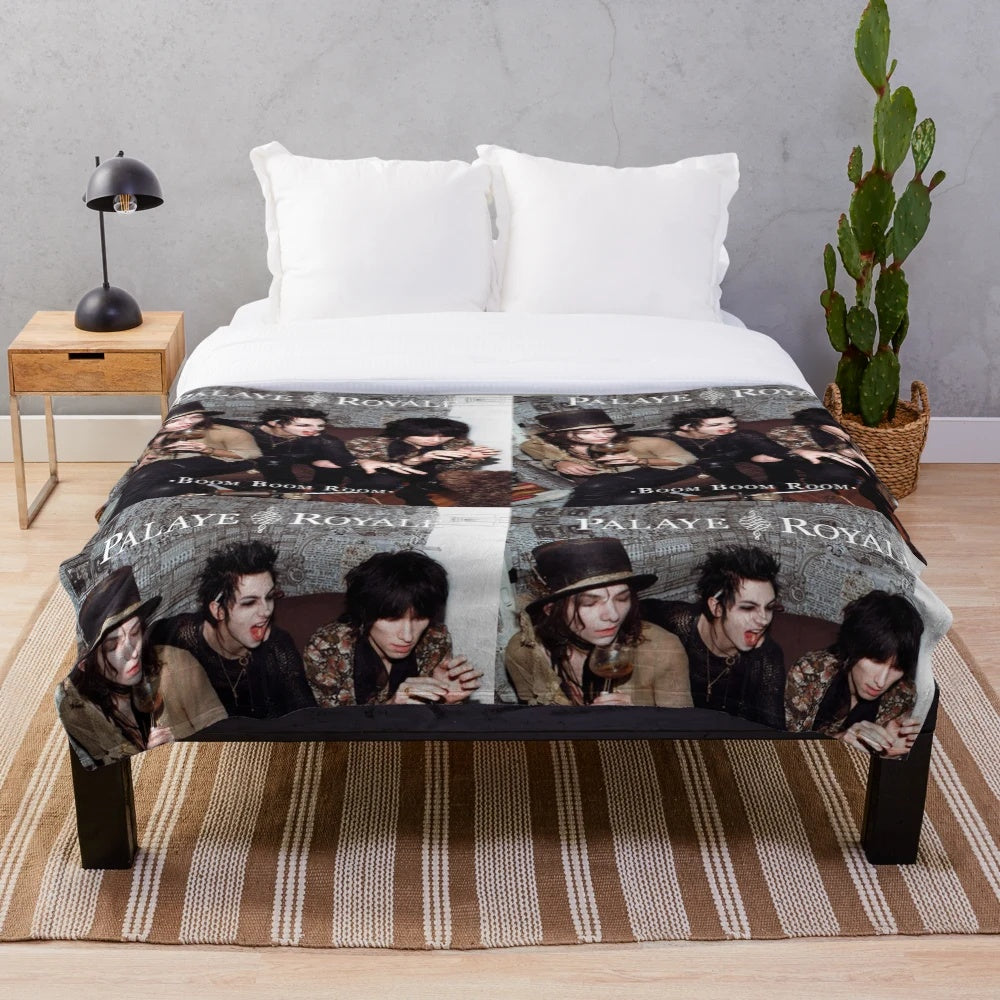 Palaye Royale band logo music plush blanket