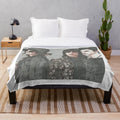 Palaye Royale-inspired plush blanket with band logo and members