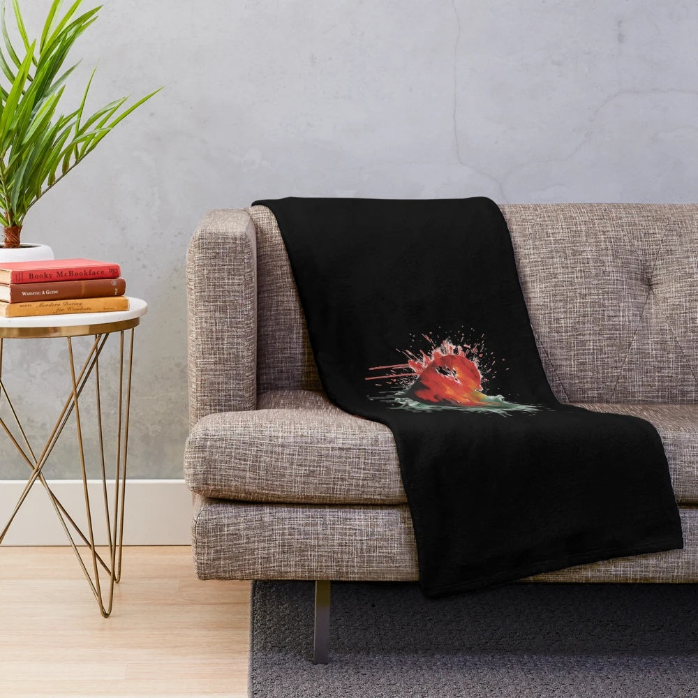 Palestine solidarity plush blanket with flag design