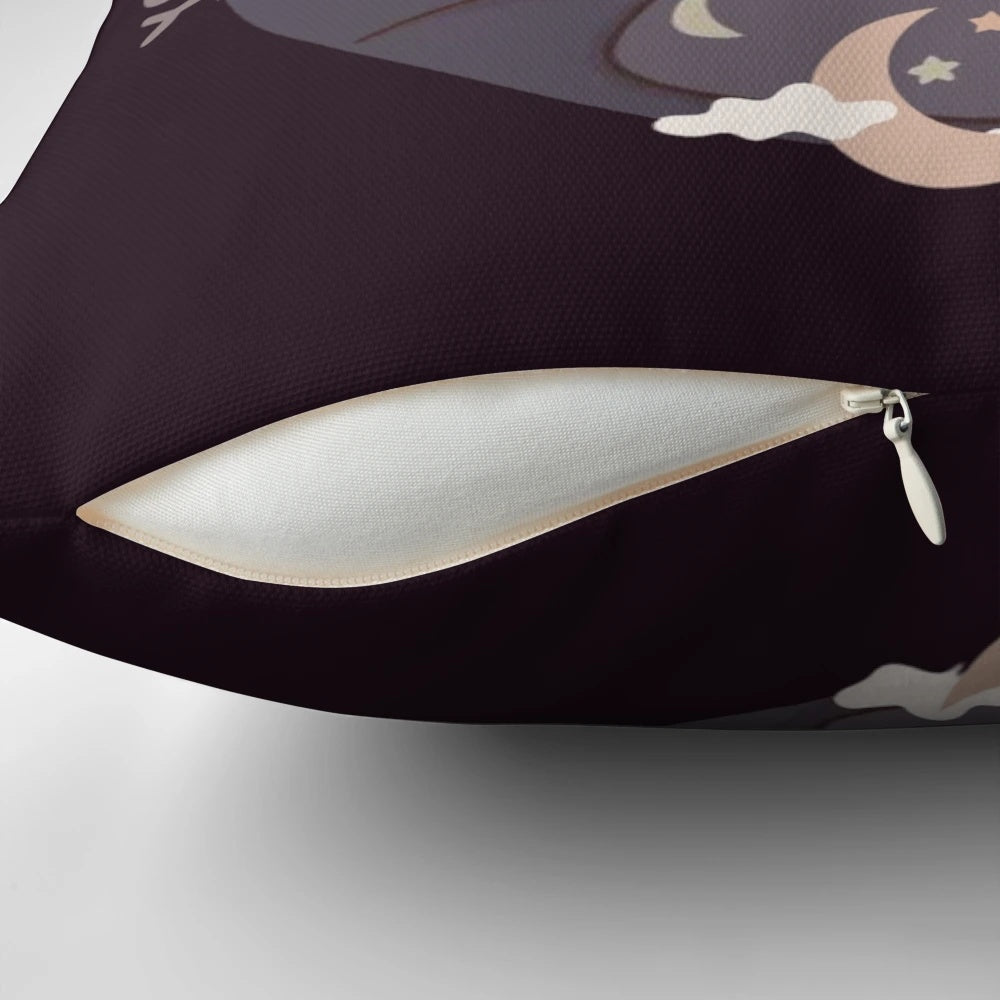 Panda bear pillow with Bubu Dudu design, perfect for cuddling and comfort.