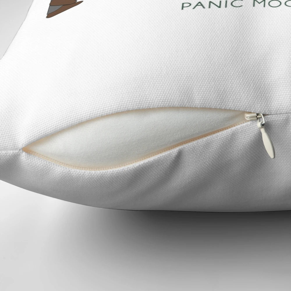 "New Girl panic moonwalking pillow featuring Nick Miller's famous dance move"