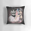 Pillow featuring Papa Emeritus IV and Cardinal Copia, the iconic characters from the band Ghost B.C.